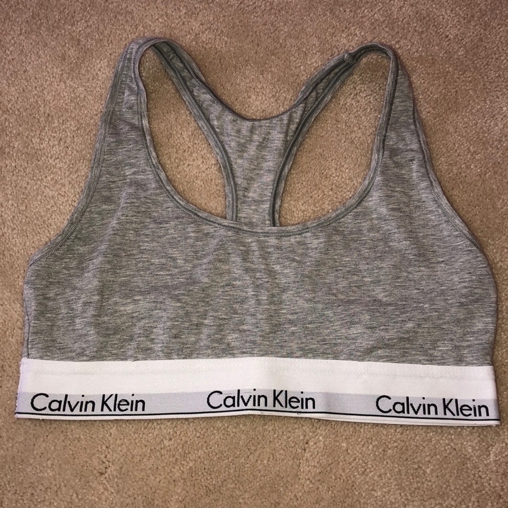 Classic Grey Calvin Klein Cotton Bralette